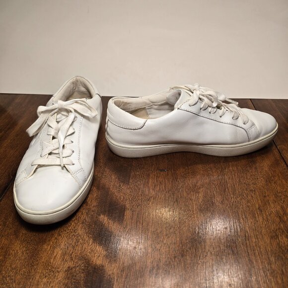 Tory Burch Women's Double T Howell Court Sneakers Size 8.5 M White Leather - Picture 10 of 16